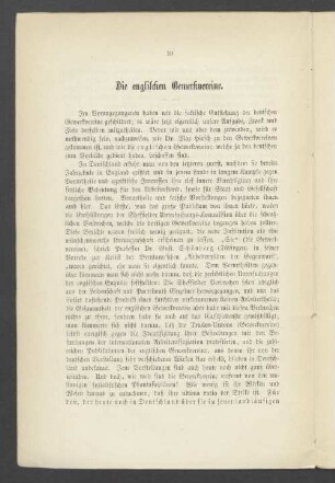 Die englischen Gewerkvereine