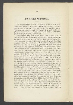 Die englischen Gewerkvereine