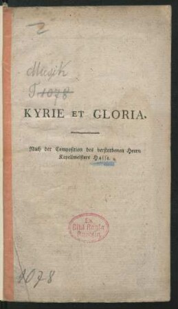 Kyrie Et Gloria