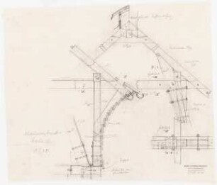 Gutsgebäude: Scheunenbinderdetails 1:10