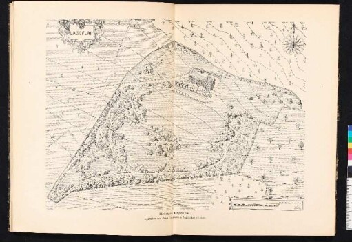 Heilstätte Engelthal. Lageplan des Grundbesitzes im Maassstab 1:2000.