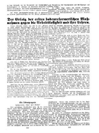 Der Erfolg der ersten bodenreformerischen Maßnahmen gegen die Arbeitslosigkeit und ihre Lehren