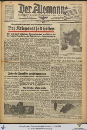 08.01.1943 (Freitag-Ausgabe)