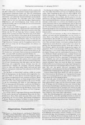 649-654 [Rezension] The Bible in three dimensions