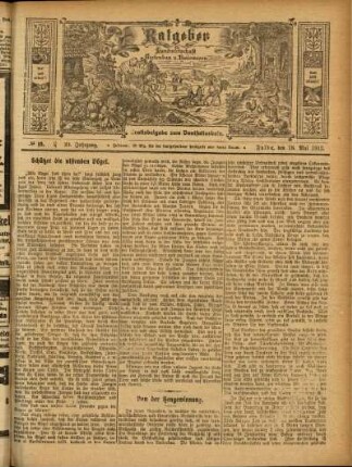 Ausgabe vom Sonntag, den 18. Mai 1913.