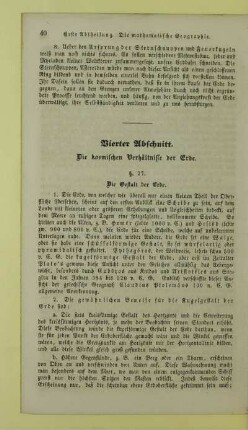 Vierter Abschnitt. Die kosmischen Verhältnisse der Erde