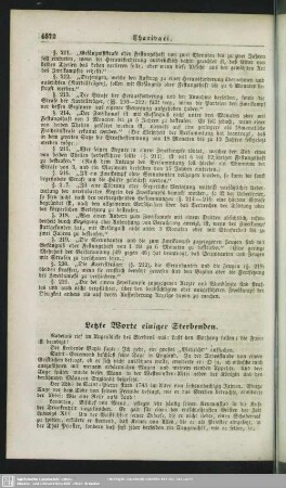 Letzte Worte einiger Sterbenden