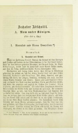 A. Rom unter Königen. (753-510 v. Chr.)