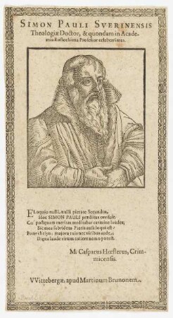 Bildnis des Simon Pauli Sverinensis