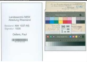 Entnazifizierung Paul Oellers , geb. 30.03.1897 (Lehrer)