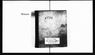 Dresdner Hoftagebücher (Serie B), 1738