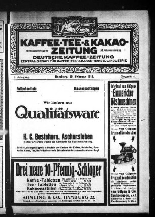 Nummer 4. 19. Februar 1915