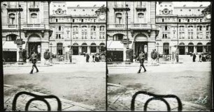 Paris. Blick über die Rue Saint-Lazare auf den Cour du Havre und den Gare Saint-Lazare