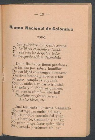 Himno nacional de Colombia