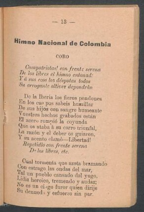Himno nacional de Colombia