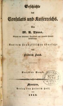 Geschichte des Consulats und Kaiserreichs, 3