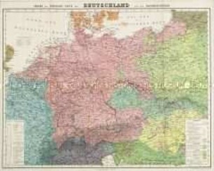 Völker- und Sprachen- Karte von Deutschland und den Nachbarländern. Berlin: Verlag von Dietrich Reimer