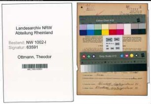 Entnazifizierung Theodor Ottmann, geb. 31.12.1902 (Arbeiter)
