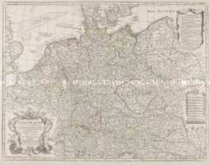 L'Allemagne dressée sur les observations de Tycho-Brahé, de Kepler, de Snellius, sur celles de Messieurs de l'Academie Royale des Sciences &c.