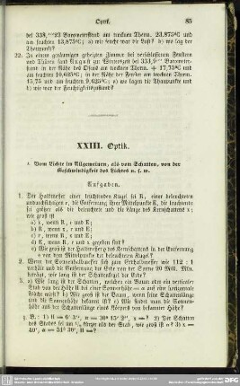 XXIII. Optik
