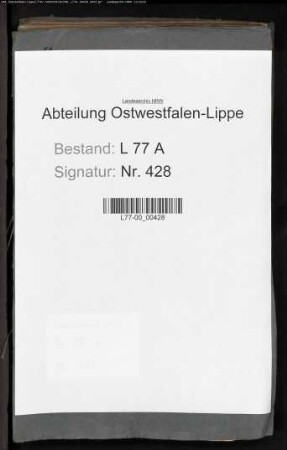 Anstellung der Justizamtmänner, Amtsschreiber, Assessoren und Auditoren beim Amt Varenholz, Bd. 5