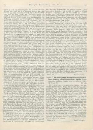 650 [Rezension] Flügel, Otto, Die Seelenfrage mit Rücksicht auf die neueren Wandlungen gewisser naturwissenschaftlicher Begriffe. 3., verm. Aufl