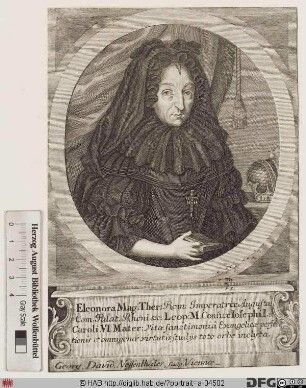 Bildnis Eleonora Magdalena Theresia, römisch-deutsche Kaiserin, geb. Prinzessin von Pfalz-Neuburg