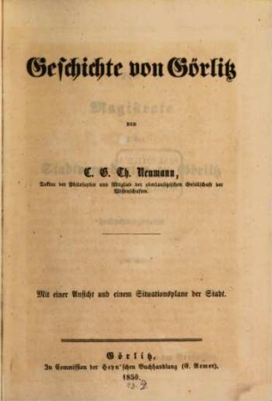 Geschichte von Görlitz