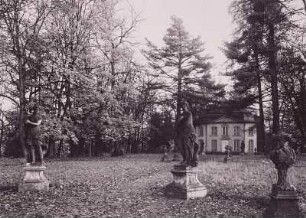 Burgk, Schlosspark : Burgk. Schlosspark mit Sophienlust und Gartenskulpturen