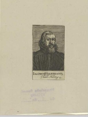 Bildnis des Iacobus Heerbrandus