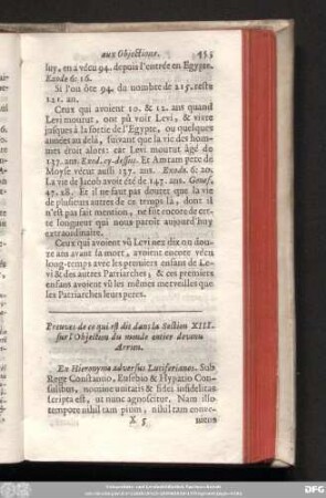 Preuves de ce qui est dit dans la Section XIII. sur l'Objection du monde entier devenu Arrien.