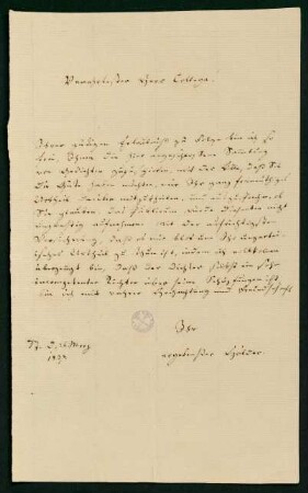 Brief vom 26. März 1837