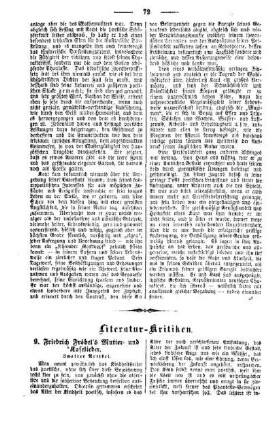 Literatur-Kritiken