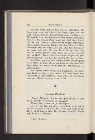 Kurierte Eifersucht.
