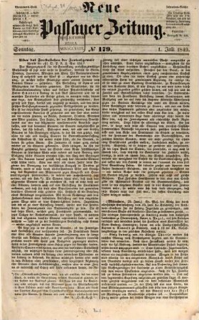 Neue Passauer Zeitung. 1849,7/12 = Jg. 2