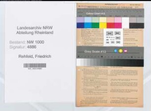 Entnazifizierung Friedrich Rehfeld, geb. 16.03.1900 (Zollbeamter)