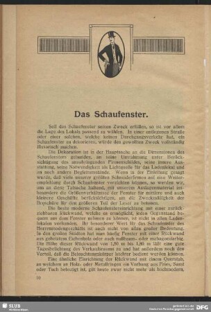 Das Schaufenster.