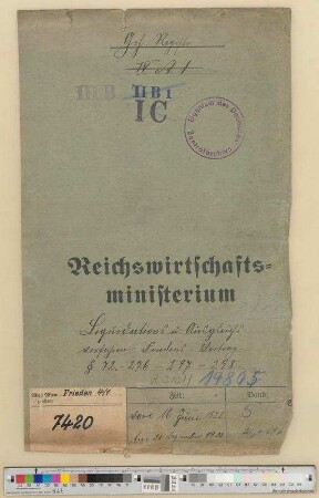 Liquidations- und Ausgleichsverfahren.- Friedensvertrag §§ 72, 296, 297, 298: Bd. 5