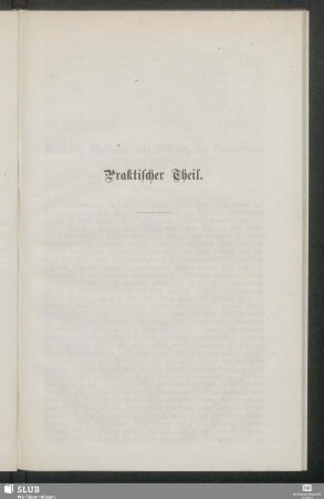 Praktischer Theil