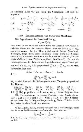 § 275. Äquidistanzcurven und Cayley'sche Gleichung.