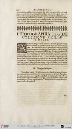 Hierographia Regum utriusque Siciliӕ simplex