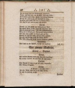 Der zweyte Auftritt. Cyrus, Taxilus.