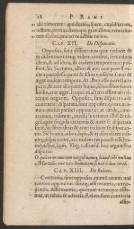 Cap. XIII. De Relatis.