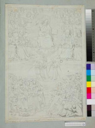 nach der Mitteltafel von Fra Angelicos Triptychon del Giudizio Universale