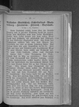 Altkloster - Waldschloß - Licht-Luftbad - Wachtelburg - Jerusalem - Ilseteich - Buxtehude.
