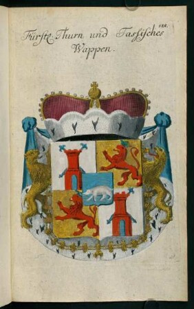 128, Wappen der Fürsten von Thurn und Taxis