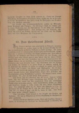 10. Das Geleitsamt Fürth.