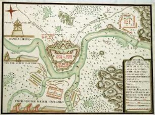 WHK 20 Russisch-Türkischer Krieg: Plan der Belagerung von Ratza durch die Türken, 9. bis 30. Oktober 1738