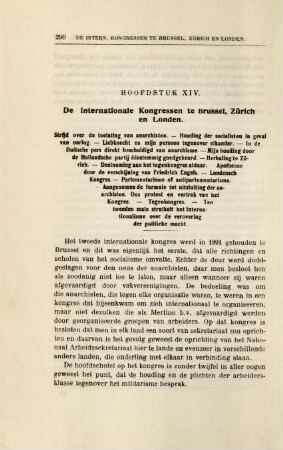 Hoofdstuk XIV. De Internationale Kongressen te Brussel, Zürich en Londen.