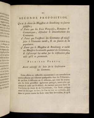 21-47, Seconde Proposition